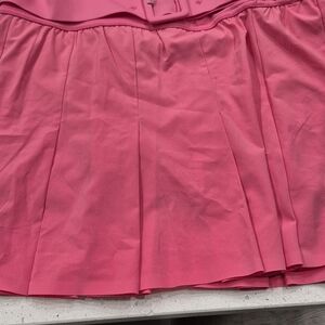 aerie Hot Pink Pleated Mini Skirt with Belt